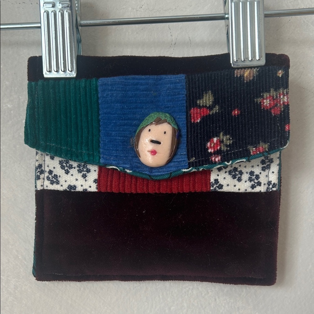 Artisan coin pouch wallet quilted novelty made in Canada